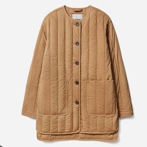 Everlane Cotton Quilted Jacket Ochre